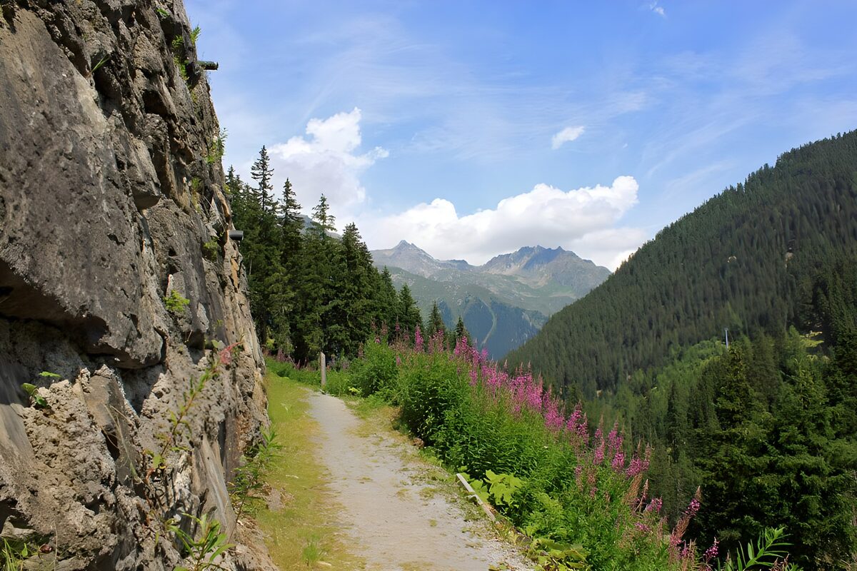 OCUK20510: Mountain path, panoramic view
