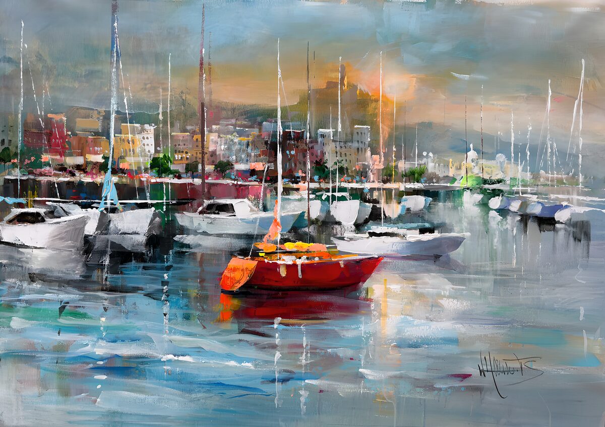 OCUK93675: Serene Harbor at Dusk