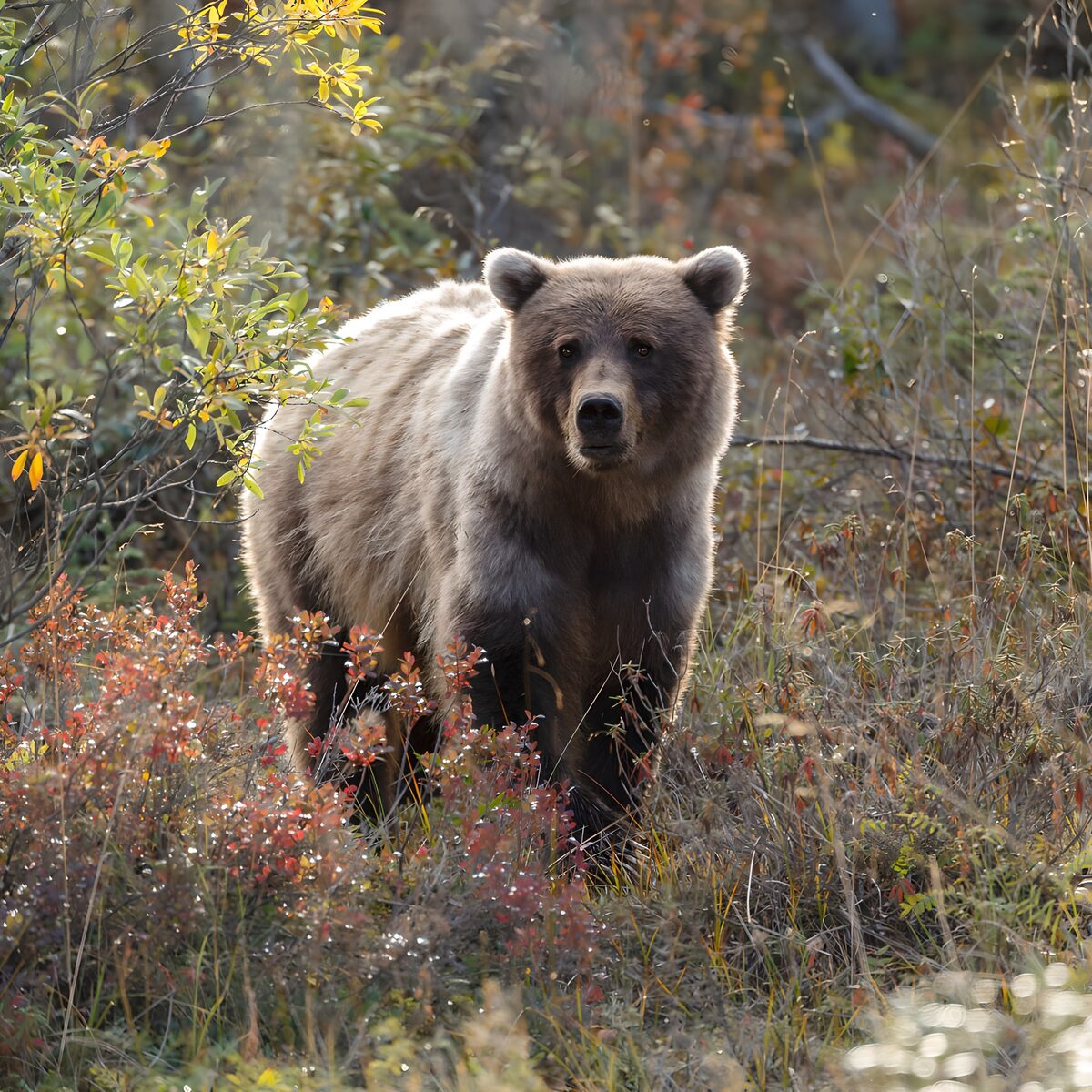 OCUK32603: Majestic Grizzly in Autumn Wilderness