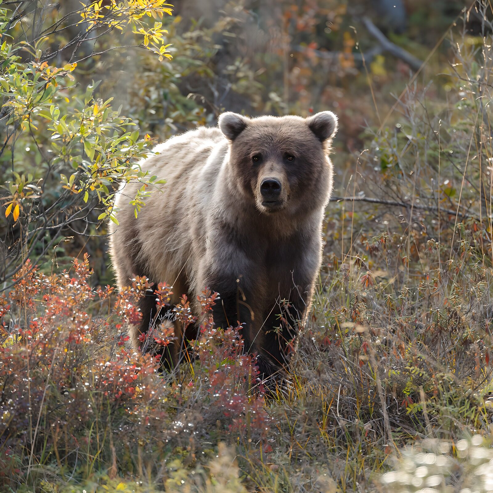 OCUK32603: Majestic Grizzly in Autumn Wilderness