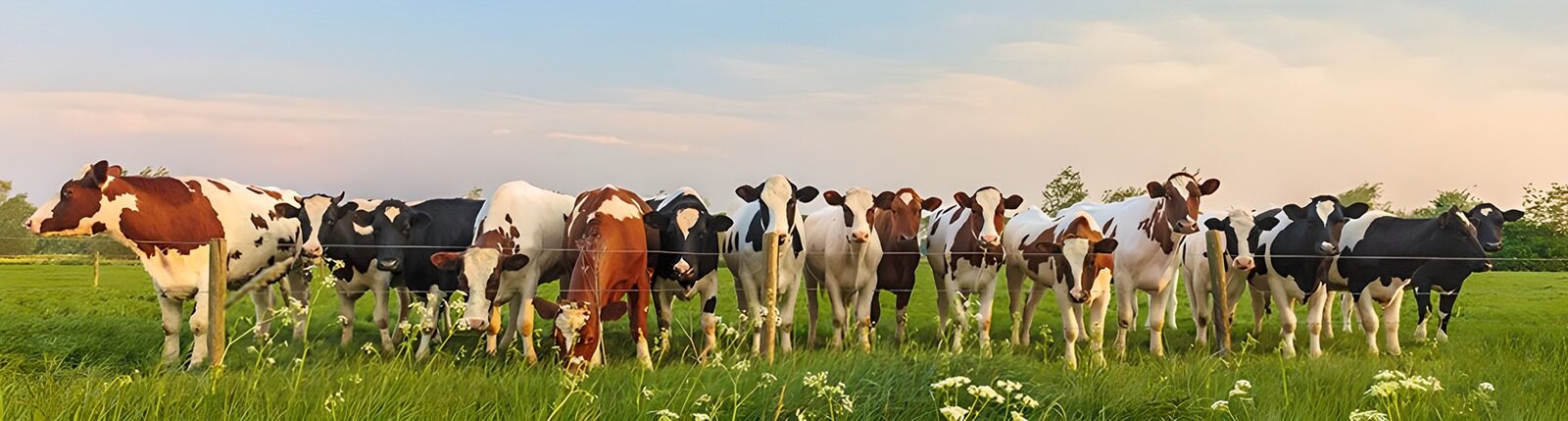 OCUK98083: Group of Cows in a Green Pasture
