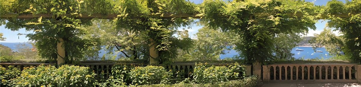 Serene Garden Overlooking the Coast