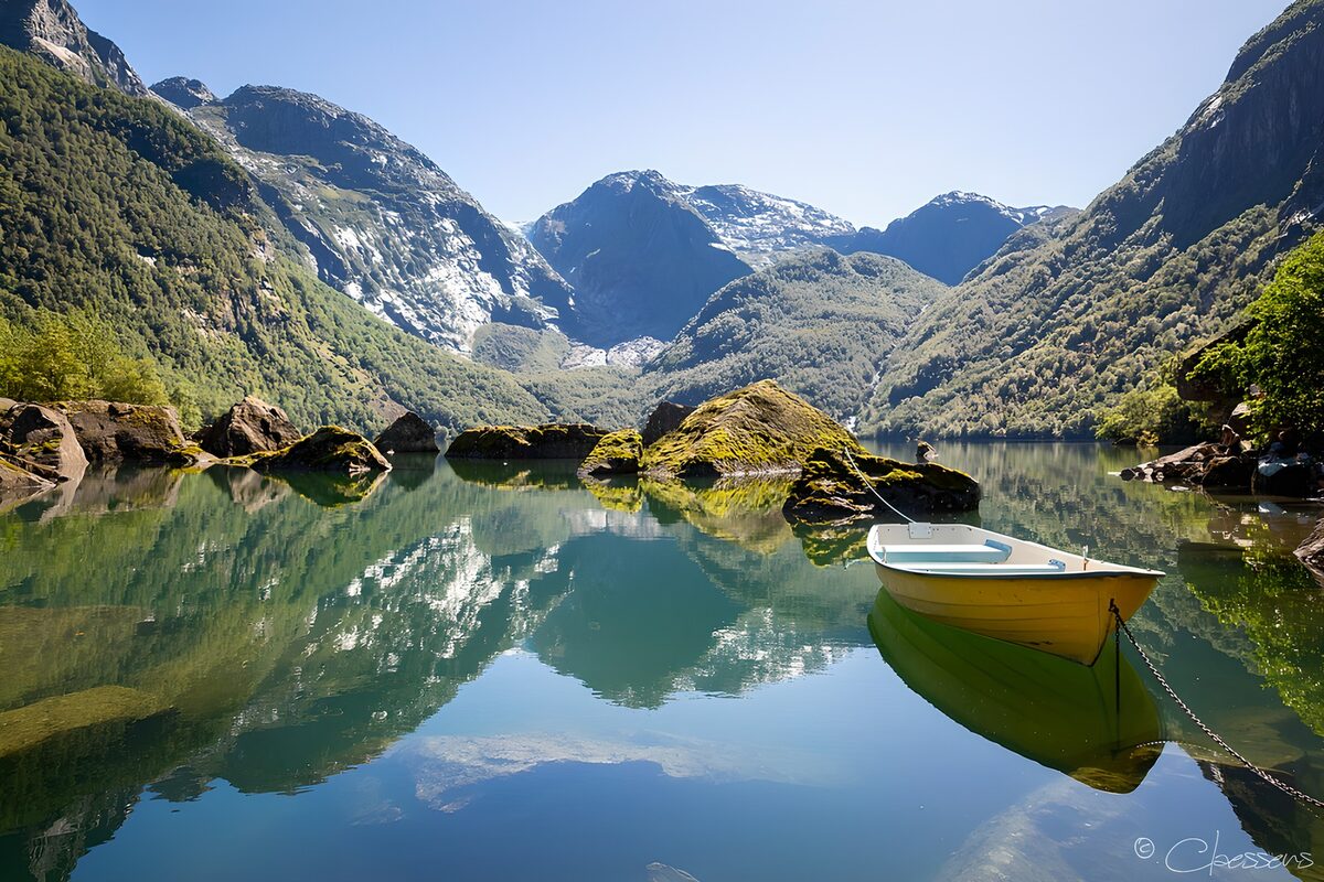OCUK94054: Serene Fjord Reflection