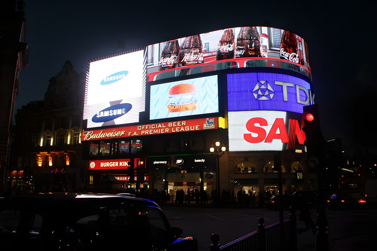 OCUK97826: Illuminated Billboards at Night