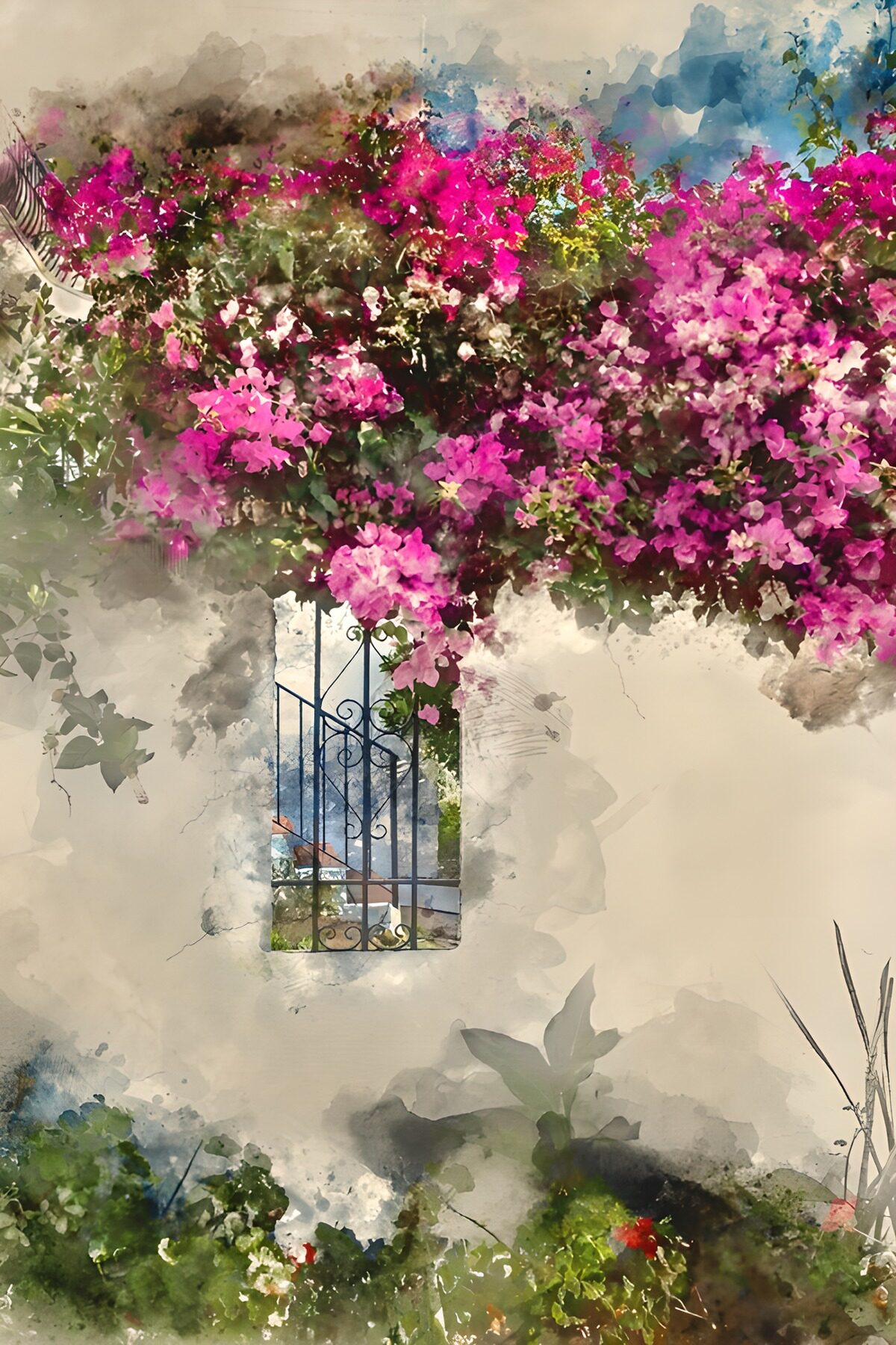 OCUK51613: Vibrant Blooms by the Window