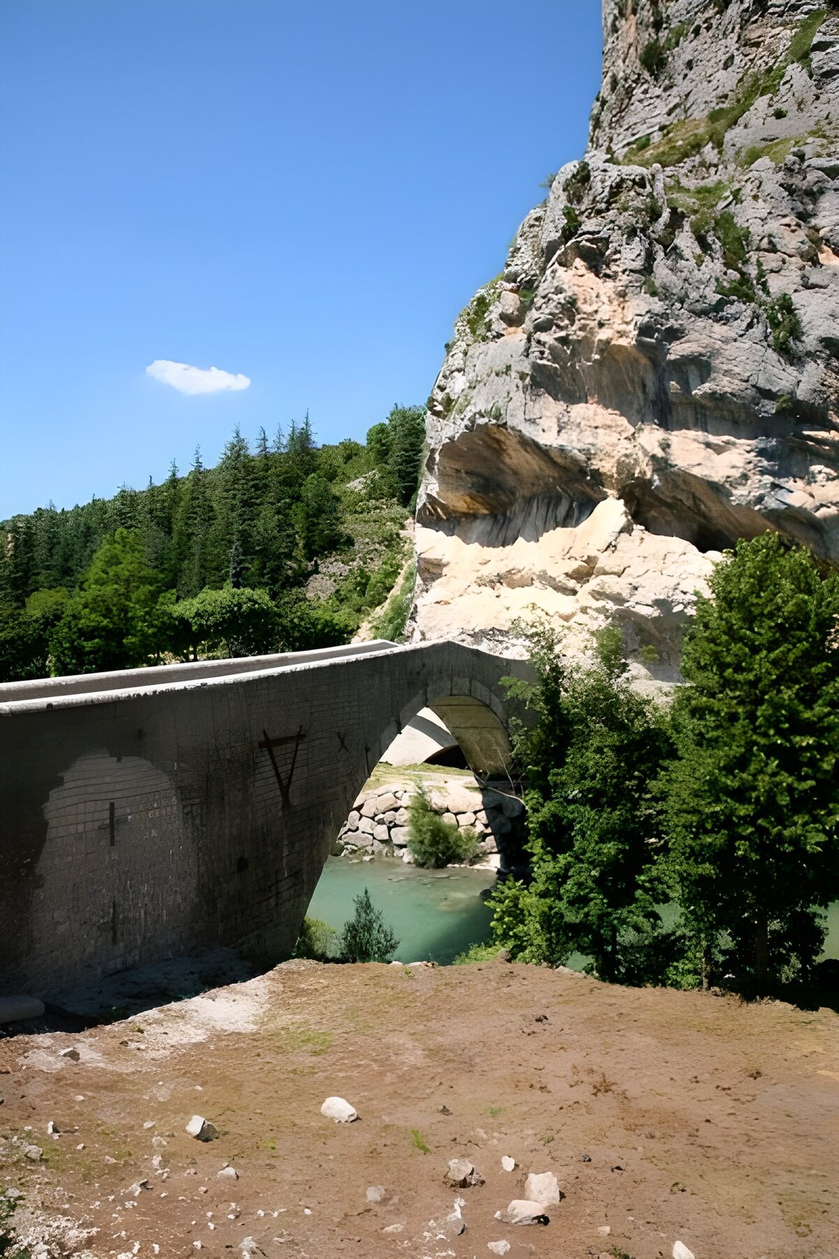 OCUK13549: Bridge above the river between the mountians 2