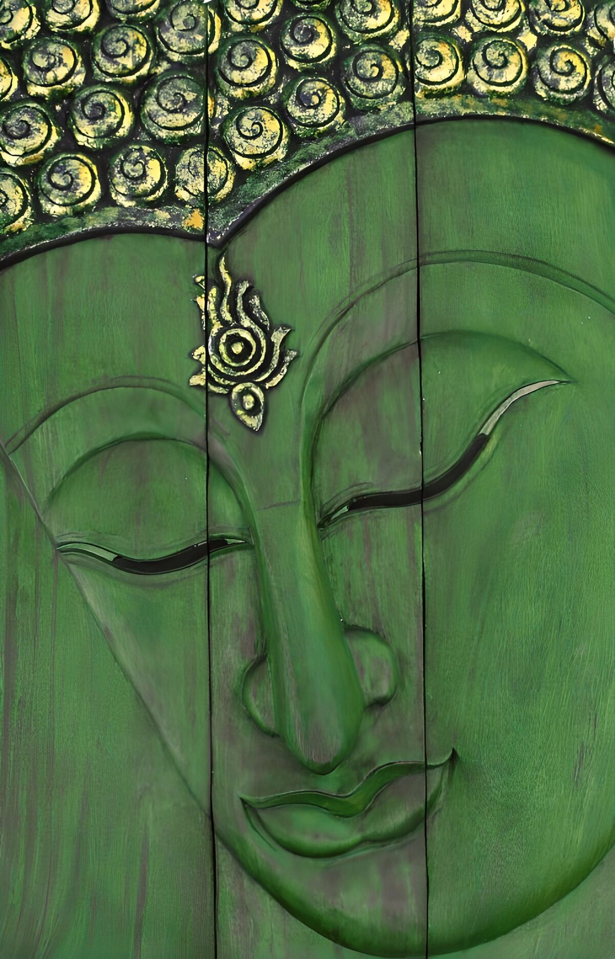 OCUK82511: Serenity in Green: Buddha's Calm Presence