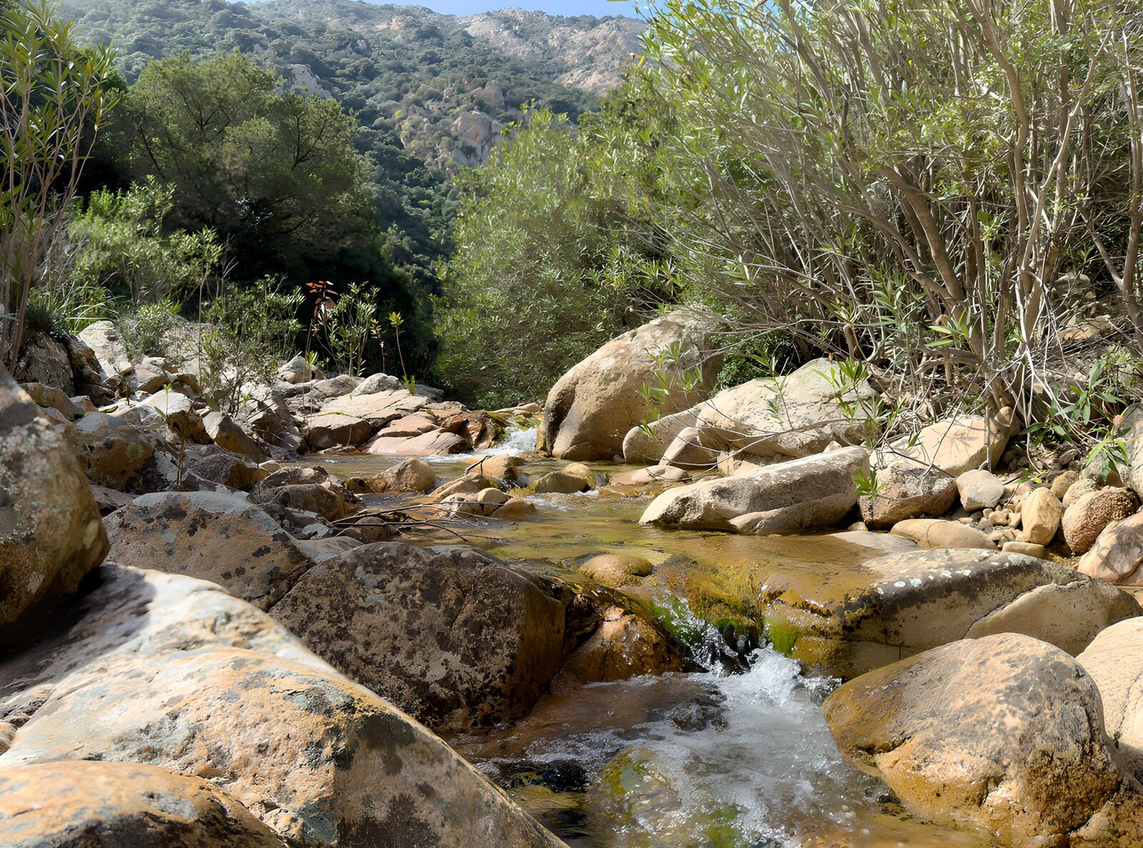 OCUK41518: Serene Stream in Rocky Landscape