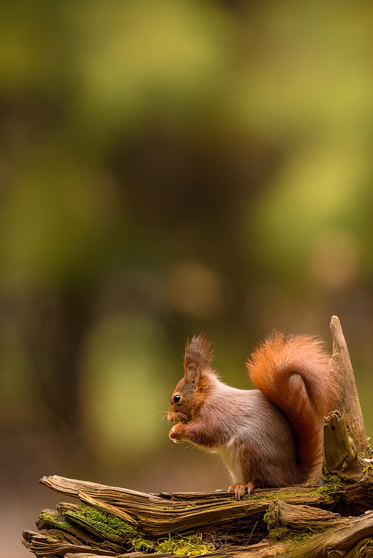 OCUK90419: Curious Squirrel Enjoying a Snack