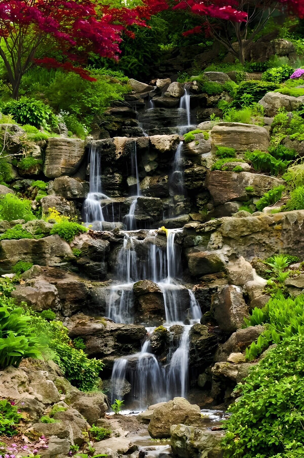 OCUK95619: Waterfall with rocks
