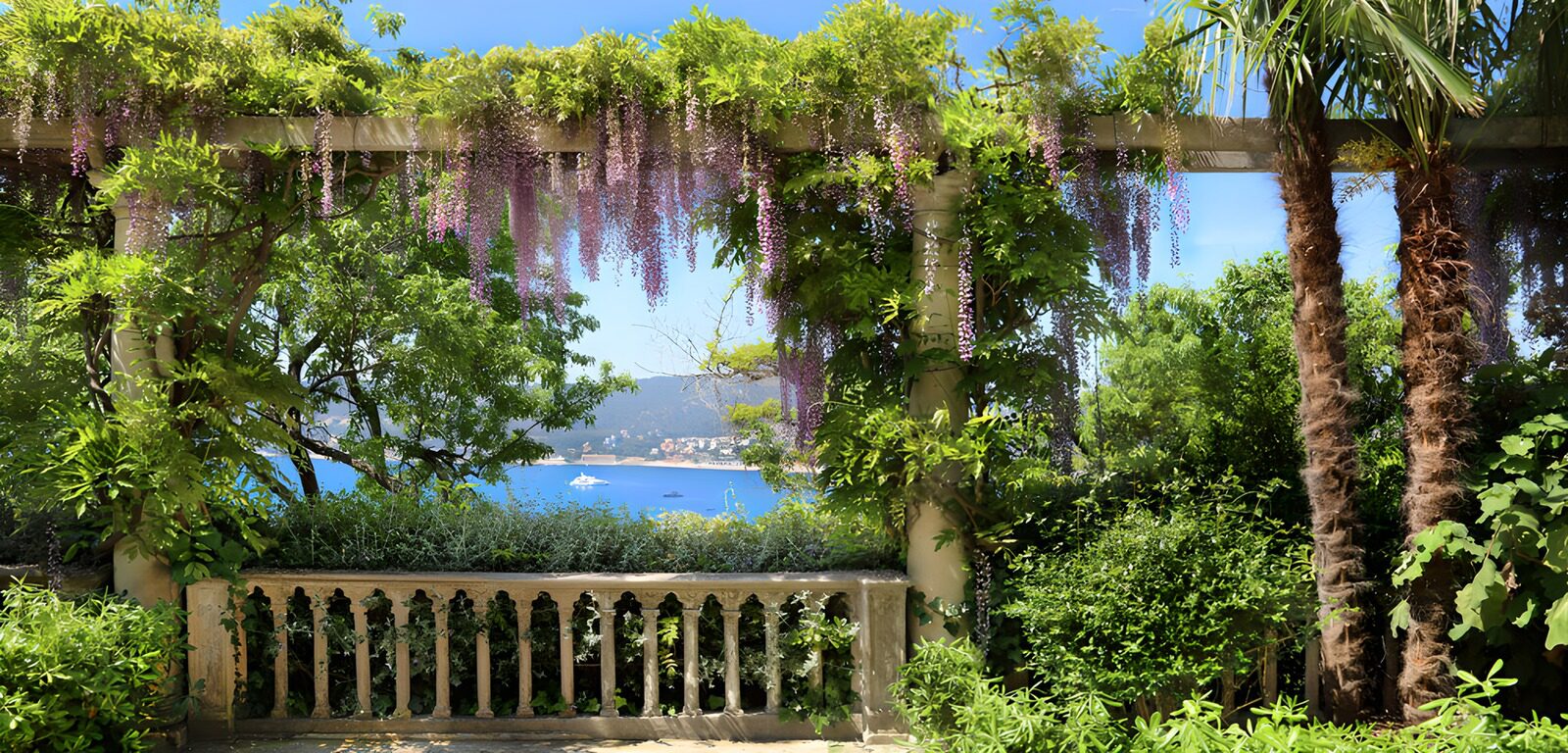 OCUK81858: Serene Garden Overlooking the Sea