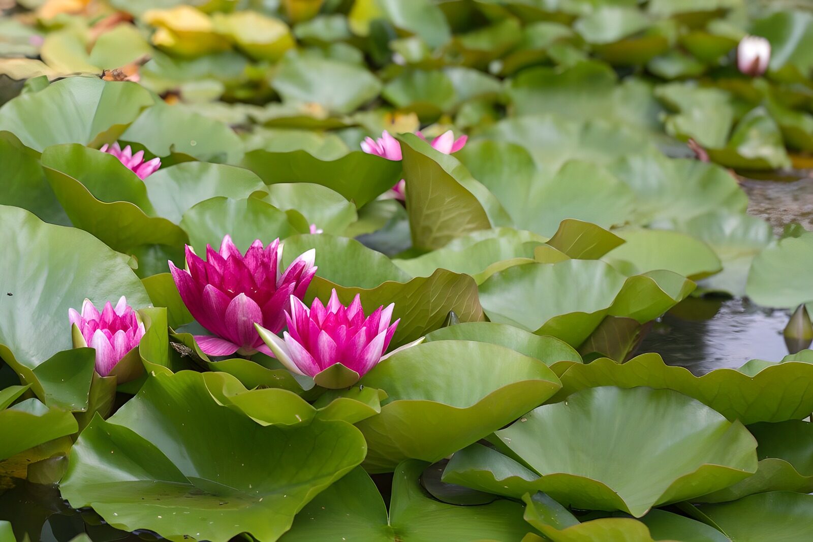 OCUK43907: Serenity of Pink Water Lilies