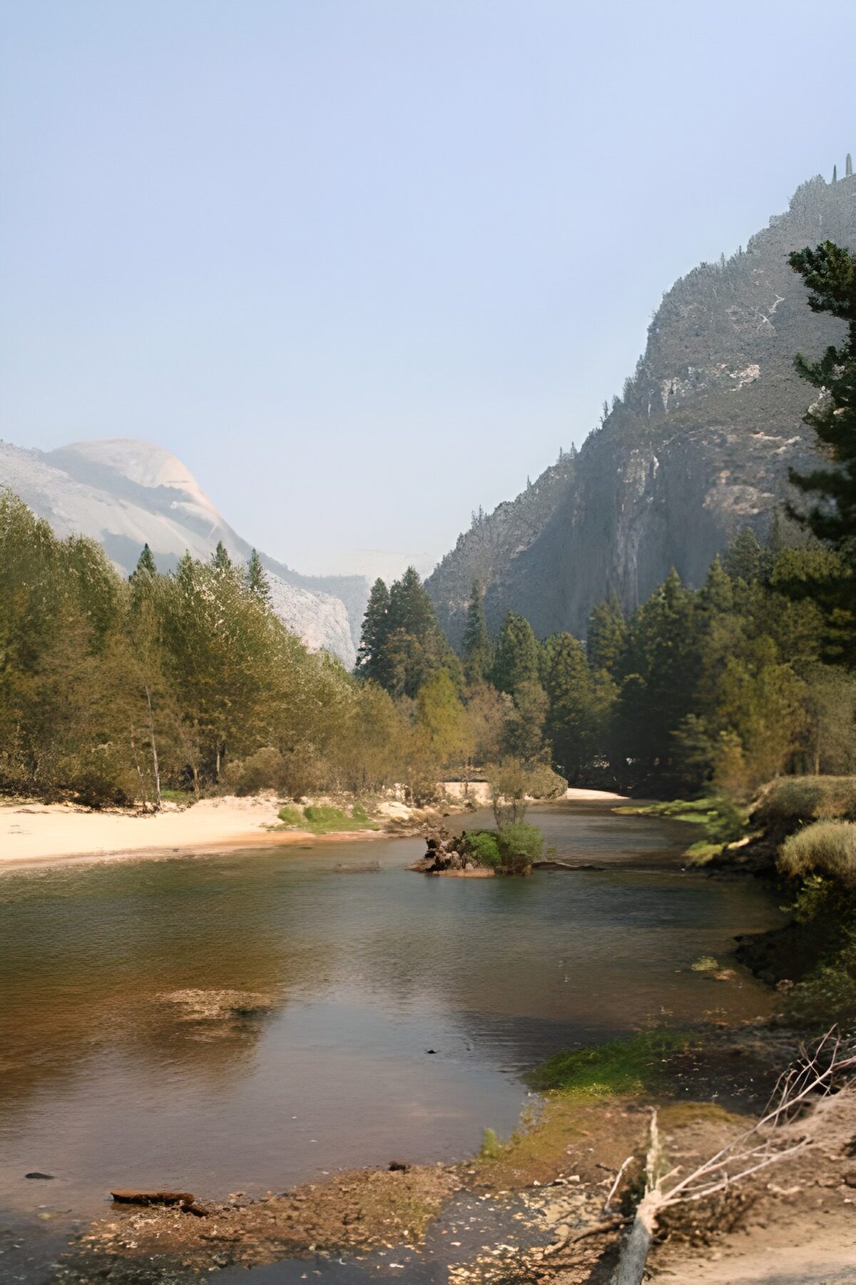 Panoramic view of mountain river 1