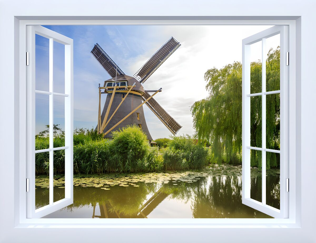OCUK29321: Scenic View of a Traditional Windmill
