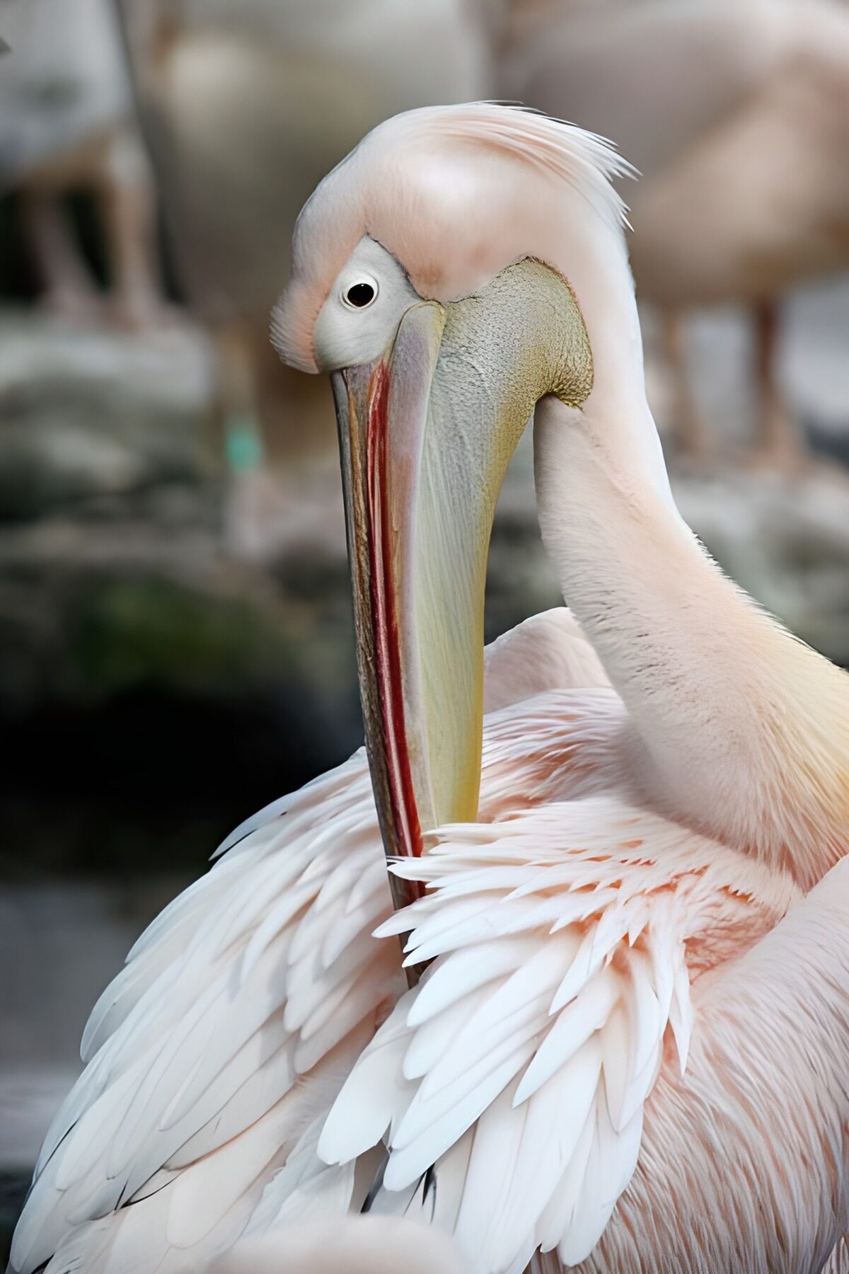 OCUK11552: Pelican preening itself