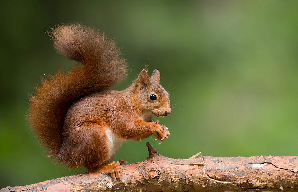 OCUK67101: Curious Squirrel on a Branch