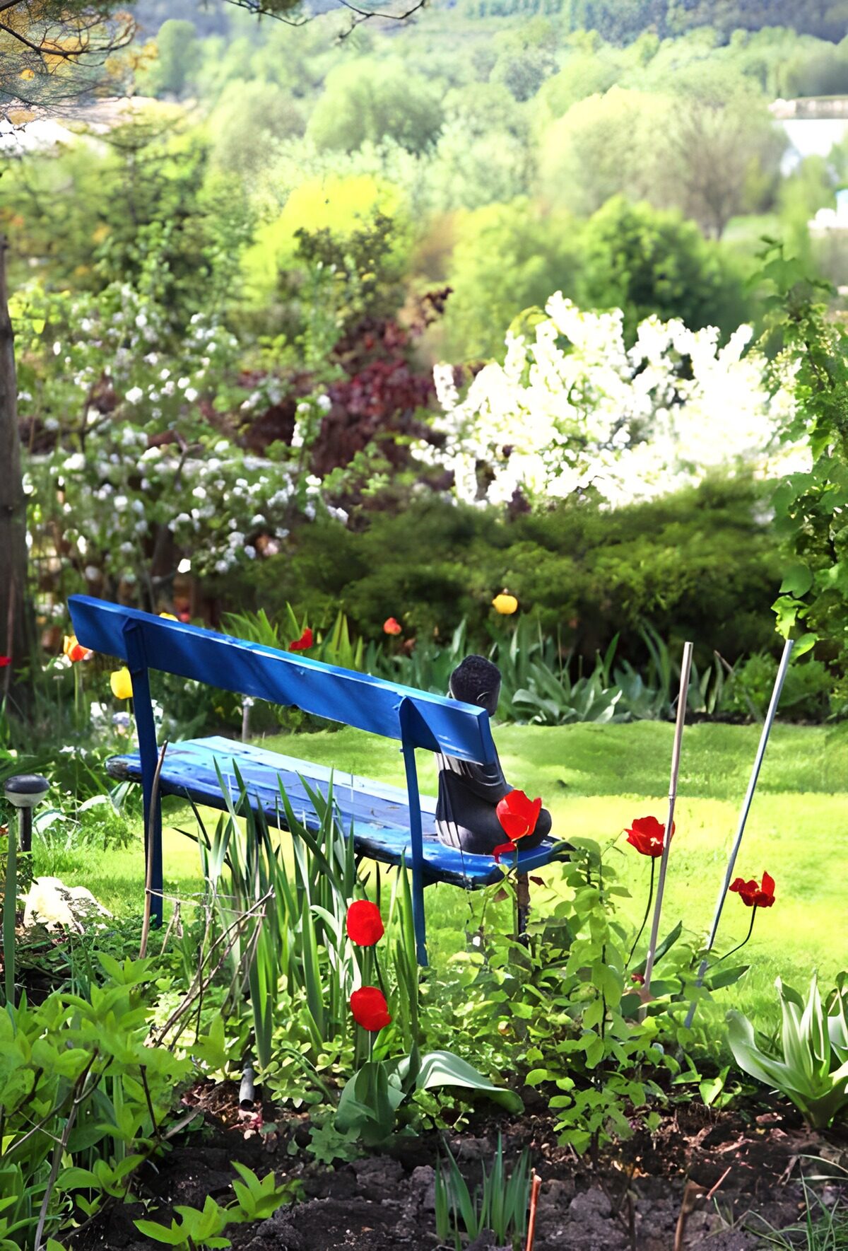 OCUK79801: Buddha on a blue seat version 2