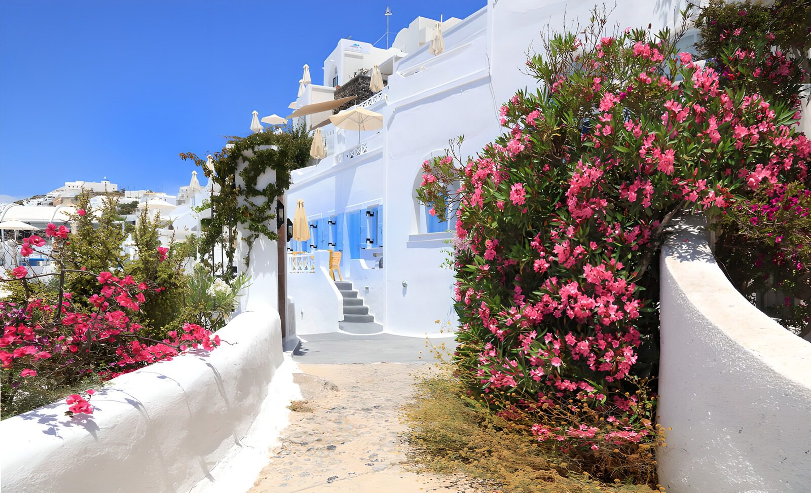 OCUK75193: Vibrant Pathway in Santorini