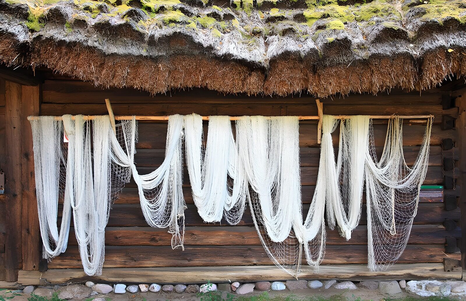 OCUK70625: Traditional Fishing Nets Displayed