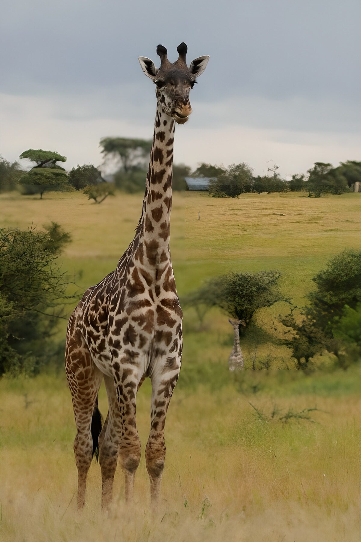 OCUK76887: Majestic Giraffe in the Savanna