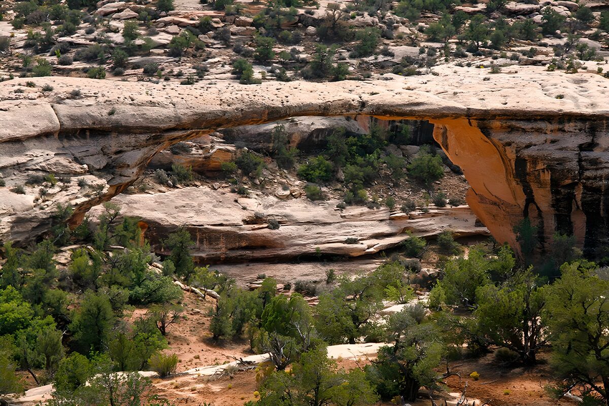 Natural Arch in a Desert Landscape