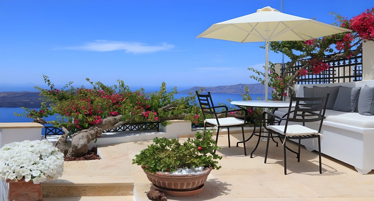 Serene Patio Overlooking the Sea