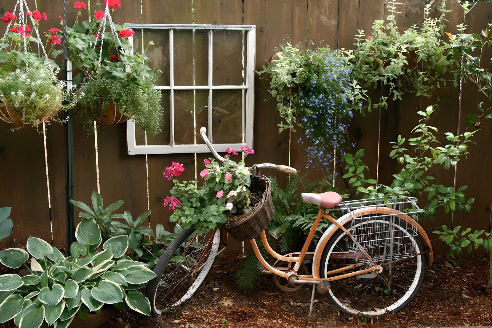 OCUK50054: Charming Bicycle Garden Decor