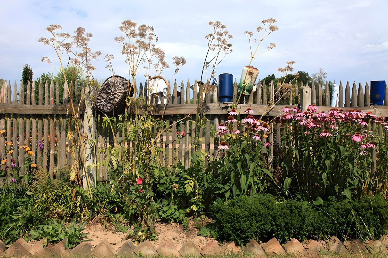 OCUK31075: Vibrant Garden Fence Landscape