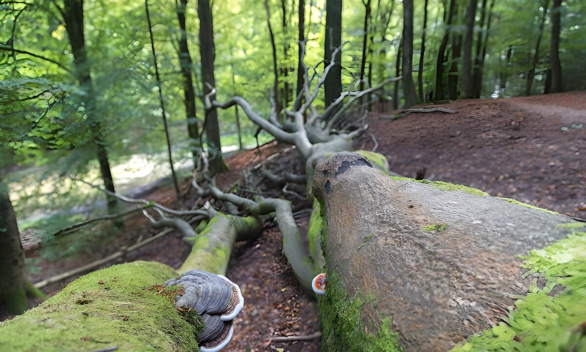OCUK18676: Tranquil Forest Landscape with Fallen Trees