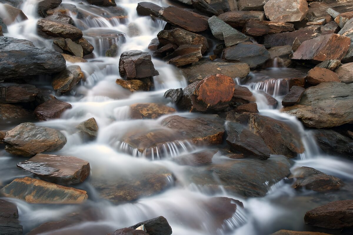 OCUK90232: Serene Mountain Stream Flow