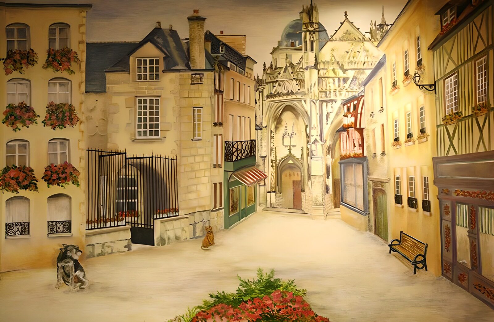 OCUK14979: Charming Streets of a Historic Town
