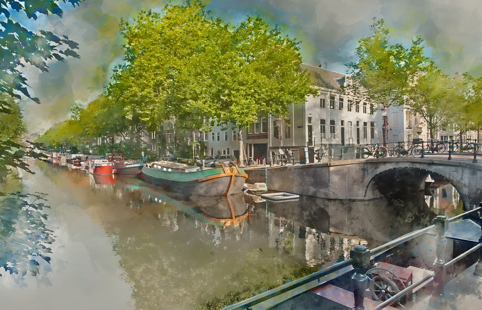 OCUK72183: Tranquil Canalside Reflections