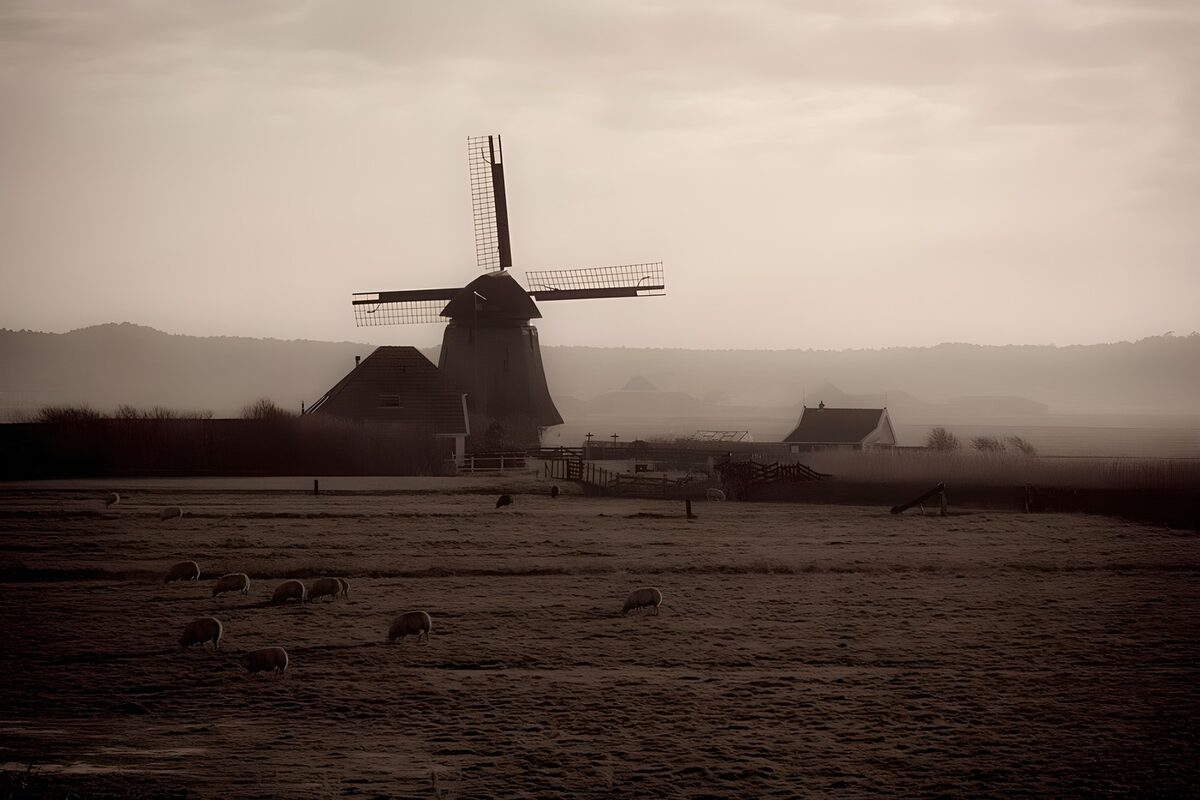 OCUK65016: Tranquil Morning at the Windmill