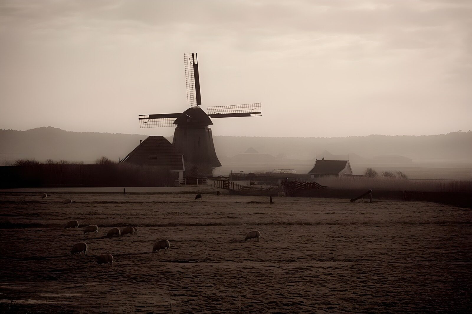 OCUK65016: Tranquil Morning at the Windmill