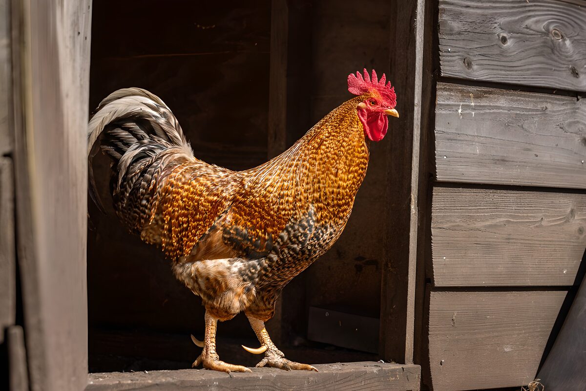 OCUK98417: Strutting Rooster in Sunlight