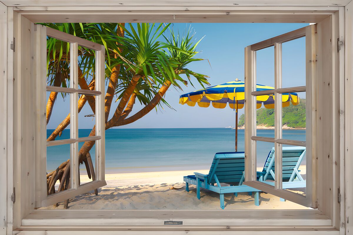 Ocean View from a Cozy Window
