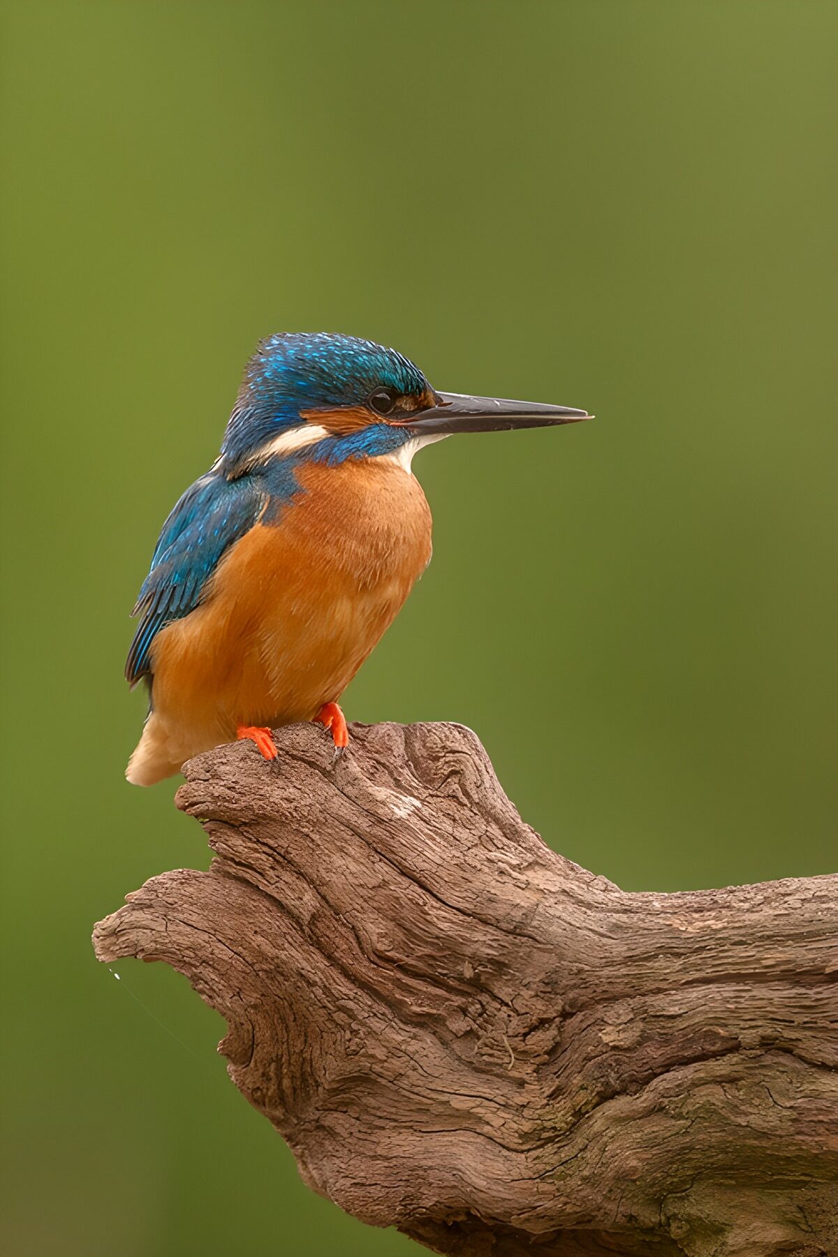Vibrant Kingfisher on a Branch