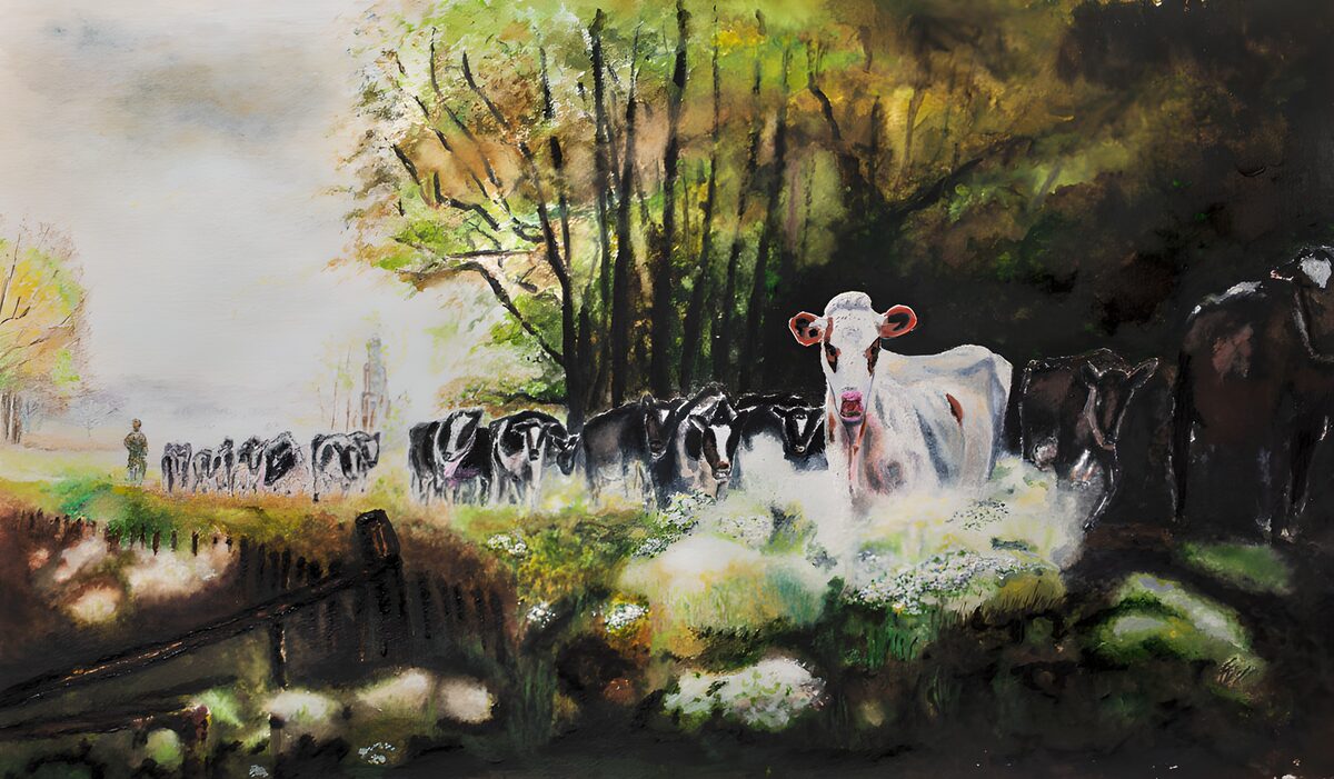 Gentle Herd on a Tranquil Path
