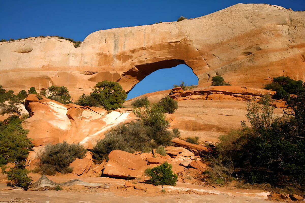 OCUK46377: Natural Arch in Red Rock Landscape