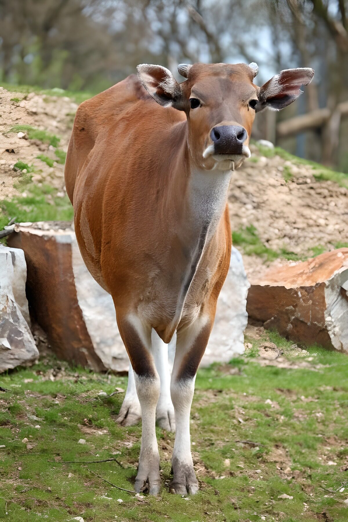OCUK46033: Gentle Brown Cow in Nature