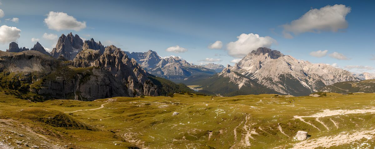 Majestic Dolomites Under a Clear Sky