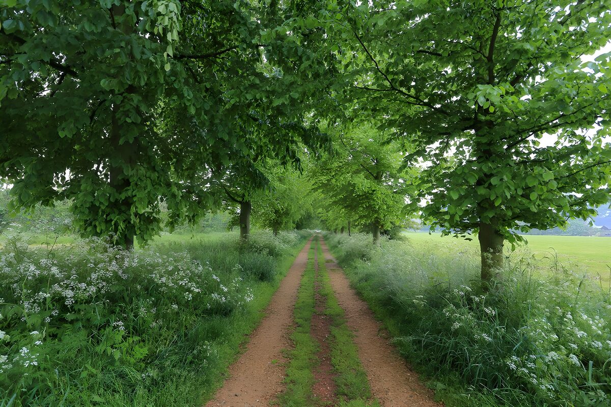 OCUK92728: Tranquil Pathway Through Lush Greenery