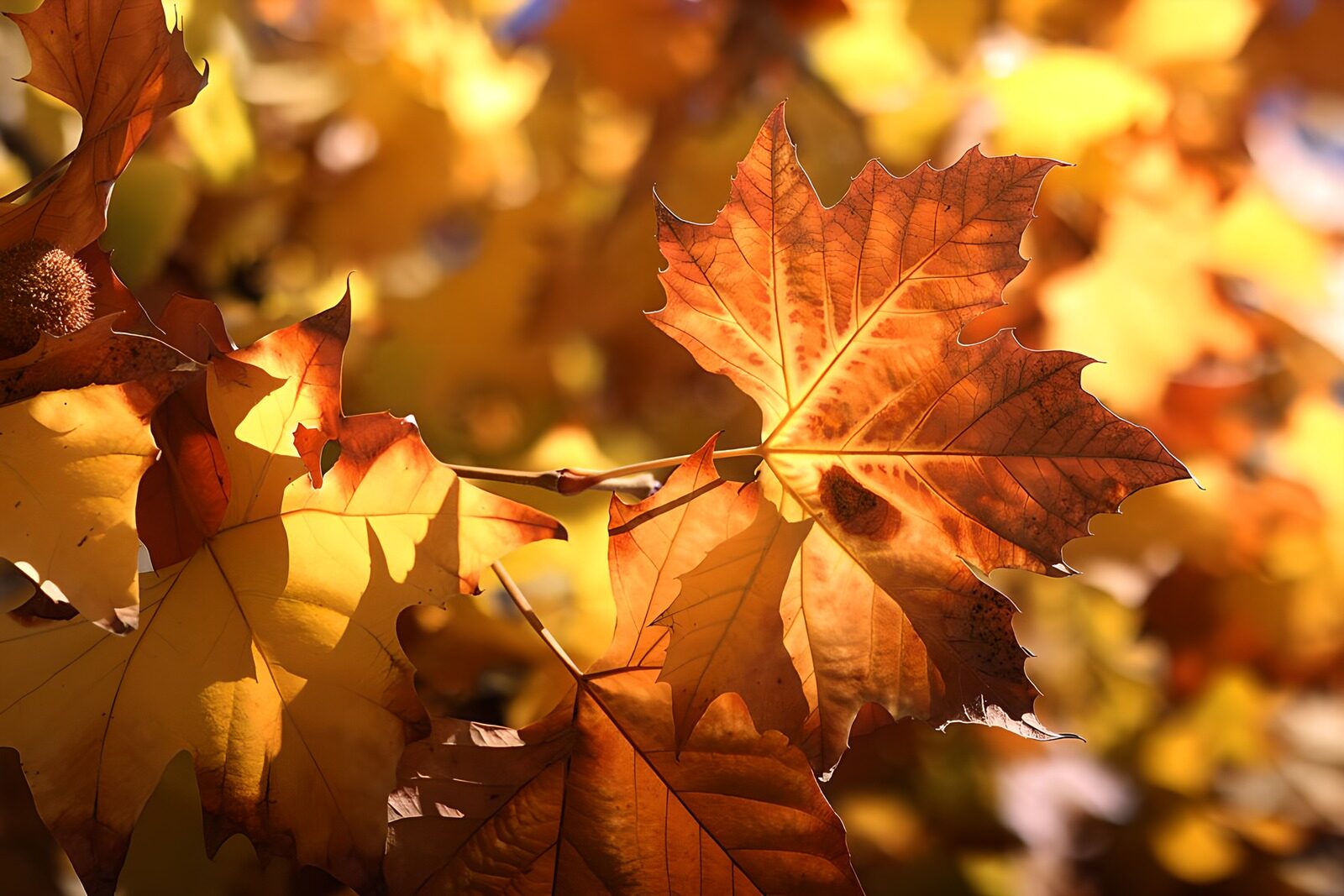 OCUK76636: Golden Autumn Leaves
