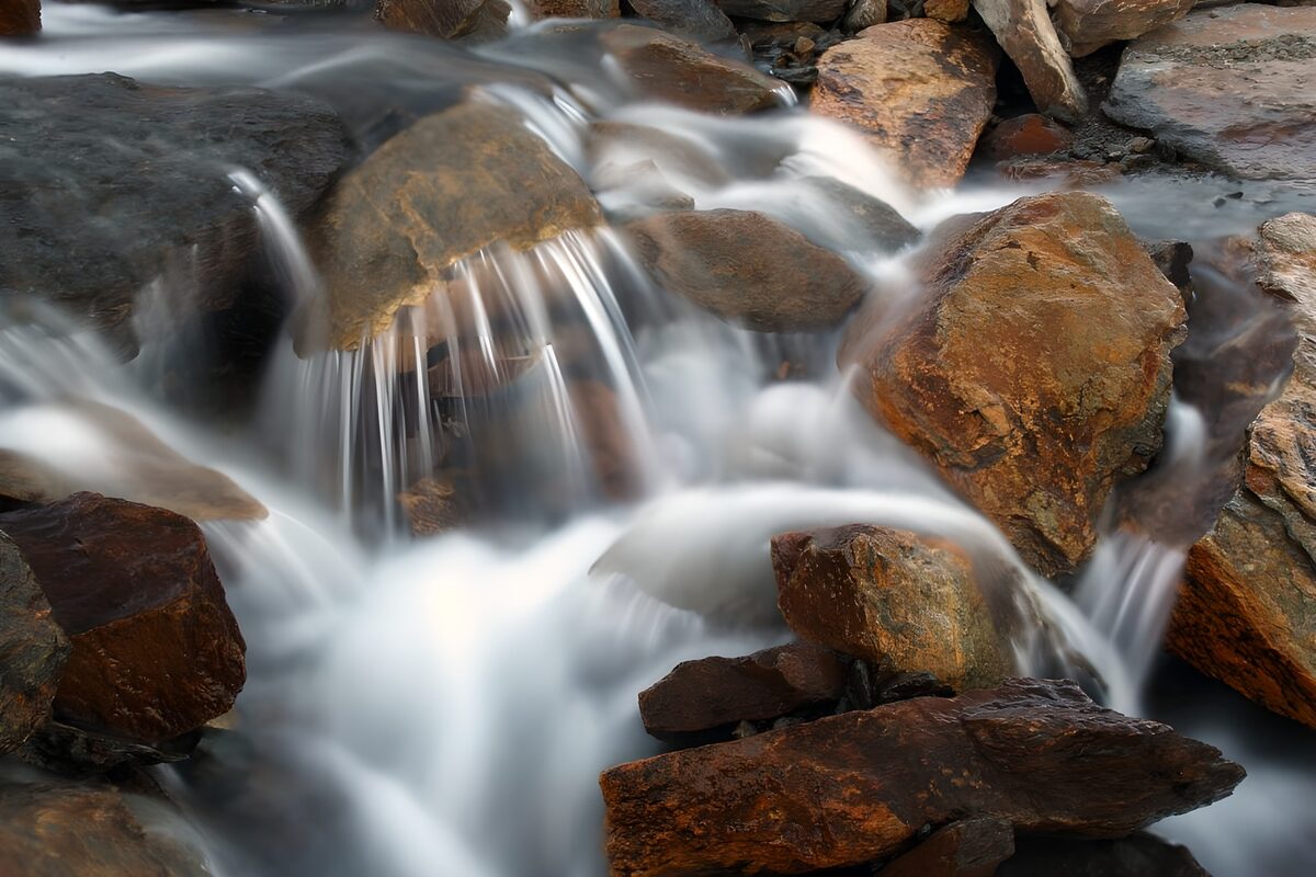 OCUK34005: Flowing Water Over Rocks