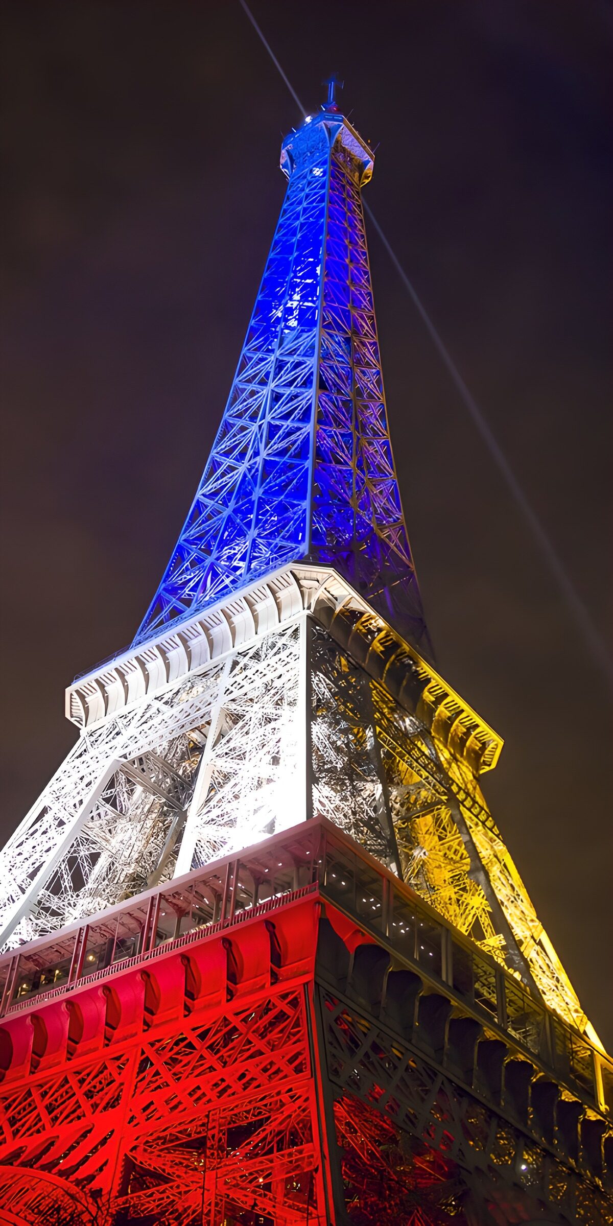 OCUK38006: Illuminated Eiffel Tower at Night