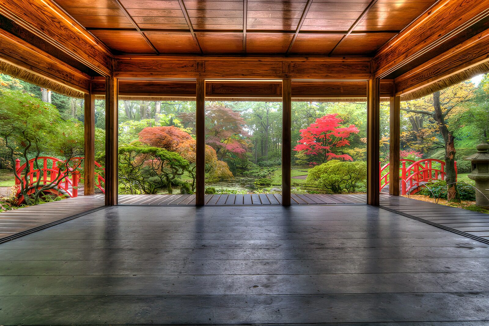 OCUK22679: Serene View of a Japanese Garden