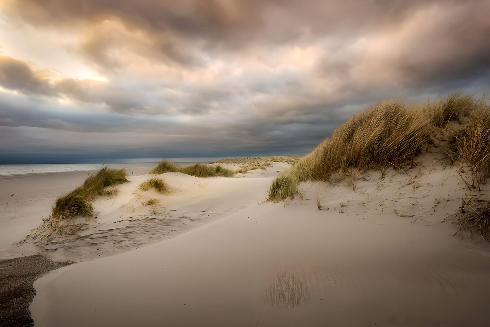 OCUK83498: Serene Dune Landscape at Dusk