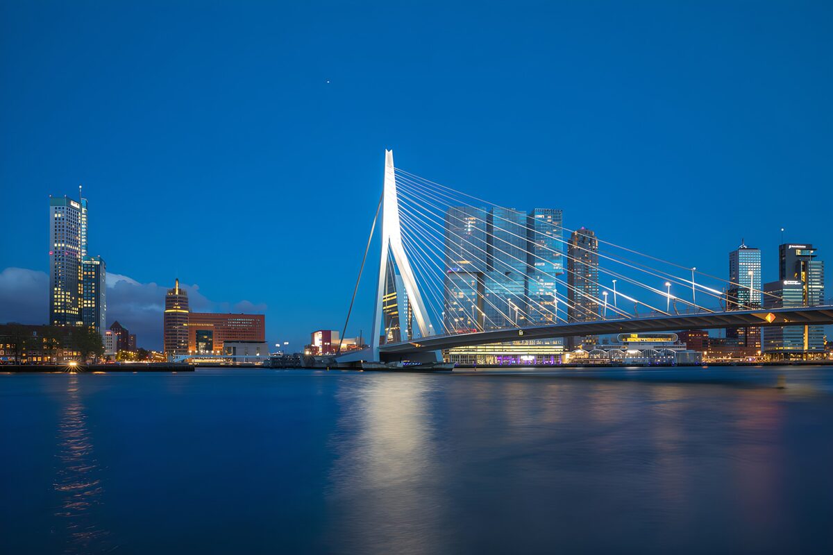 OCUK54663: Modern Skyline of Rotterdam at Dusk