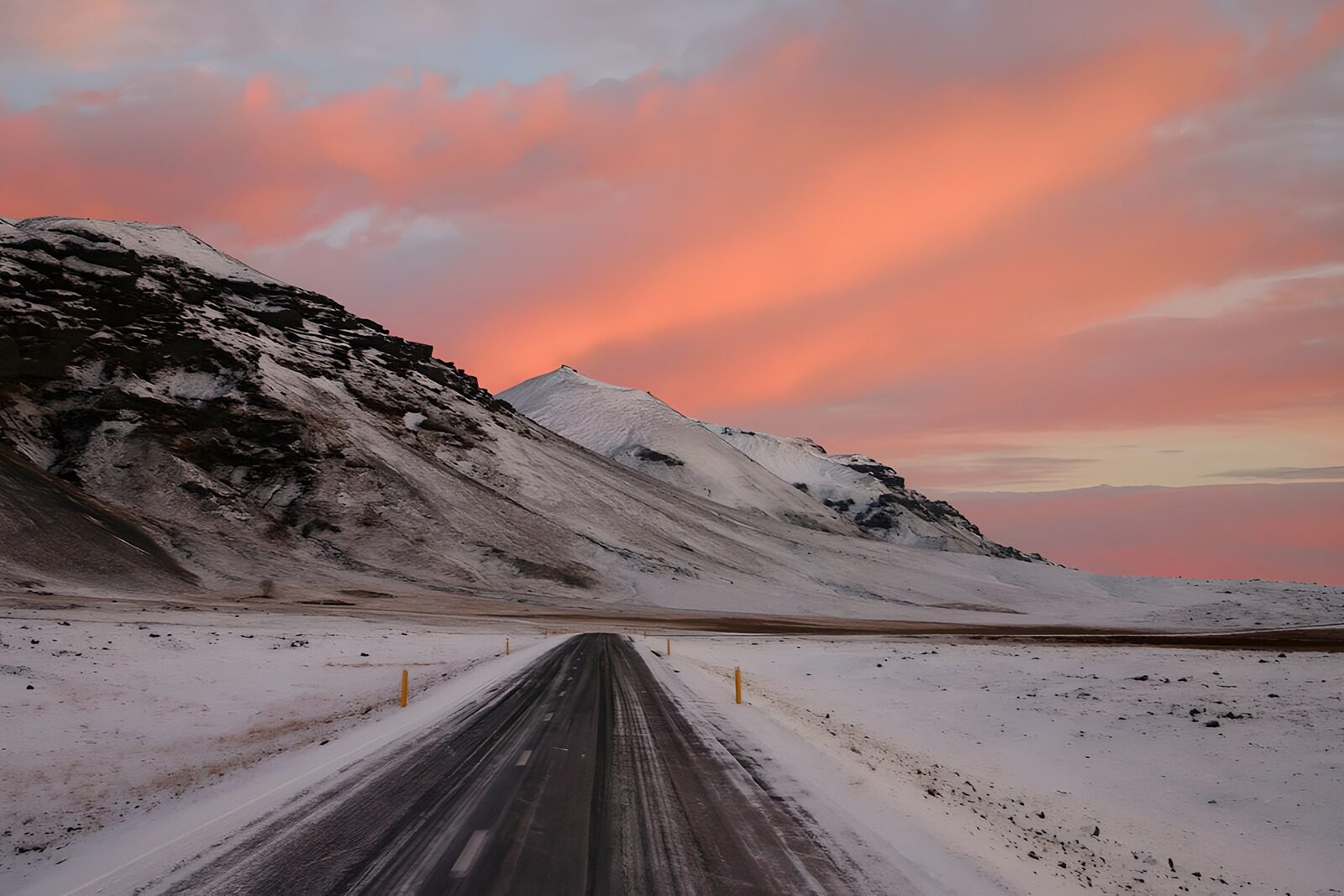 OCUK63364: Serene Winter Road at Dusk