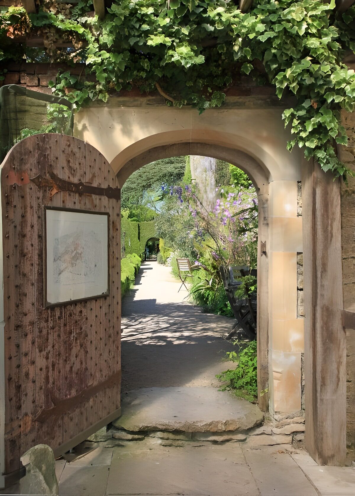 OCUK42358: Medieval gate with Ivy